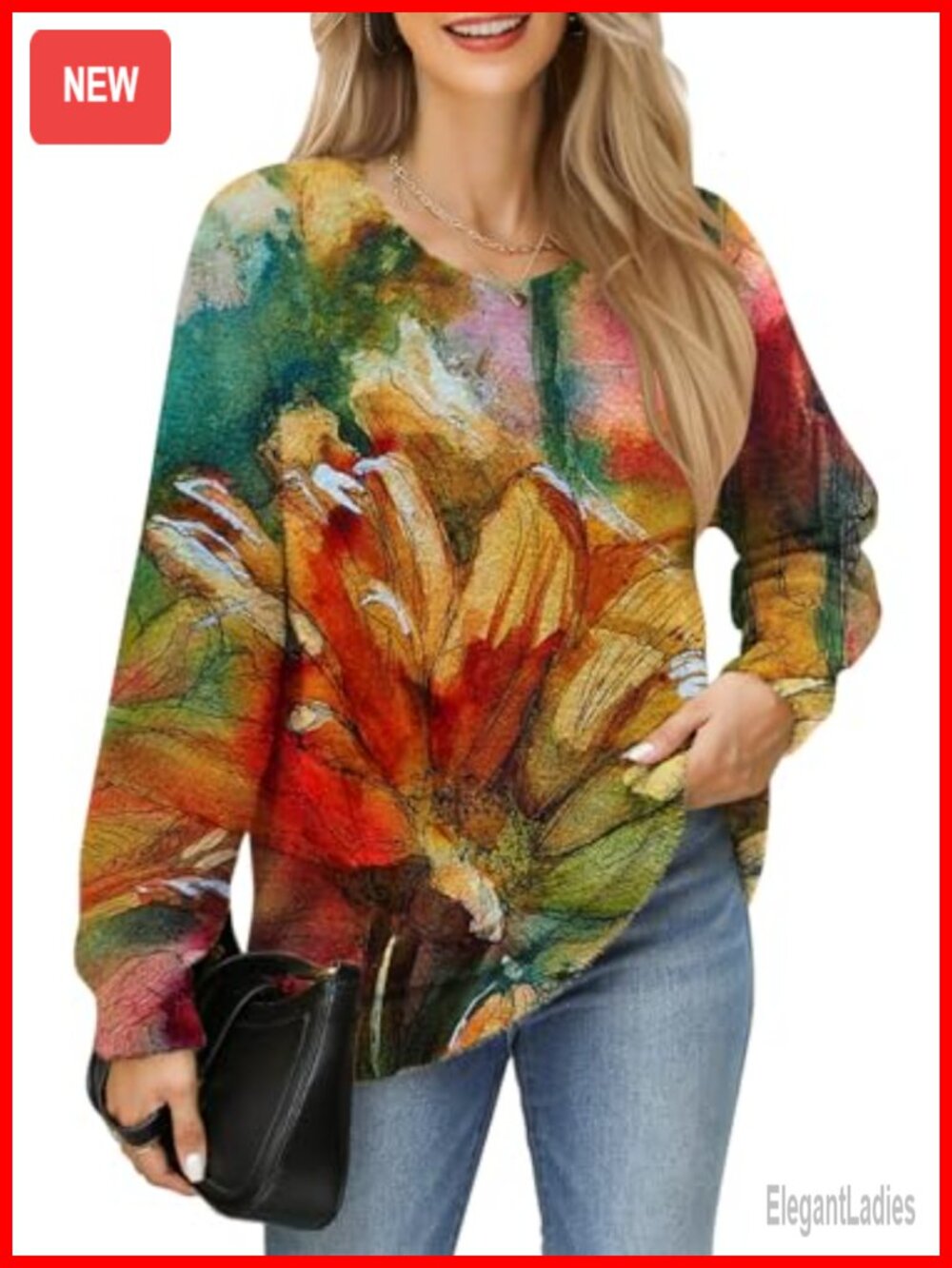 Oversized Chunky Knit Tunic Sweater Soft Fuzzy Crewneck Pullover
